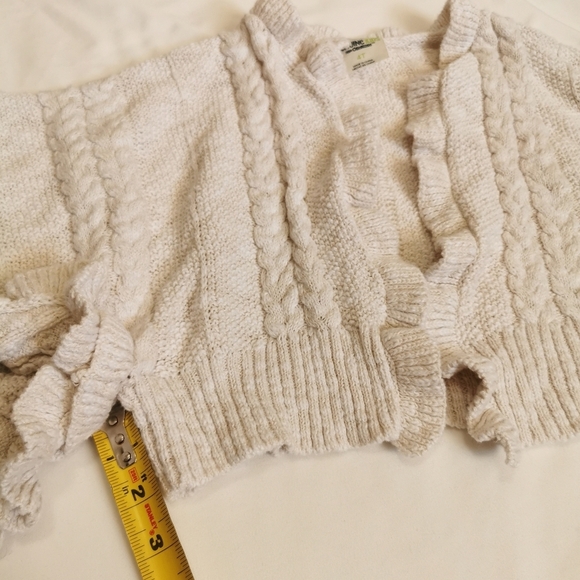 Kids Crocheted Bohemian Batwing Ruffled Cardigan by Target - Picture 10 of 11